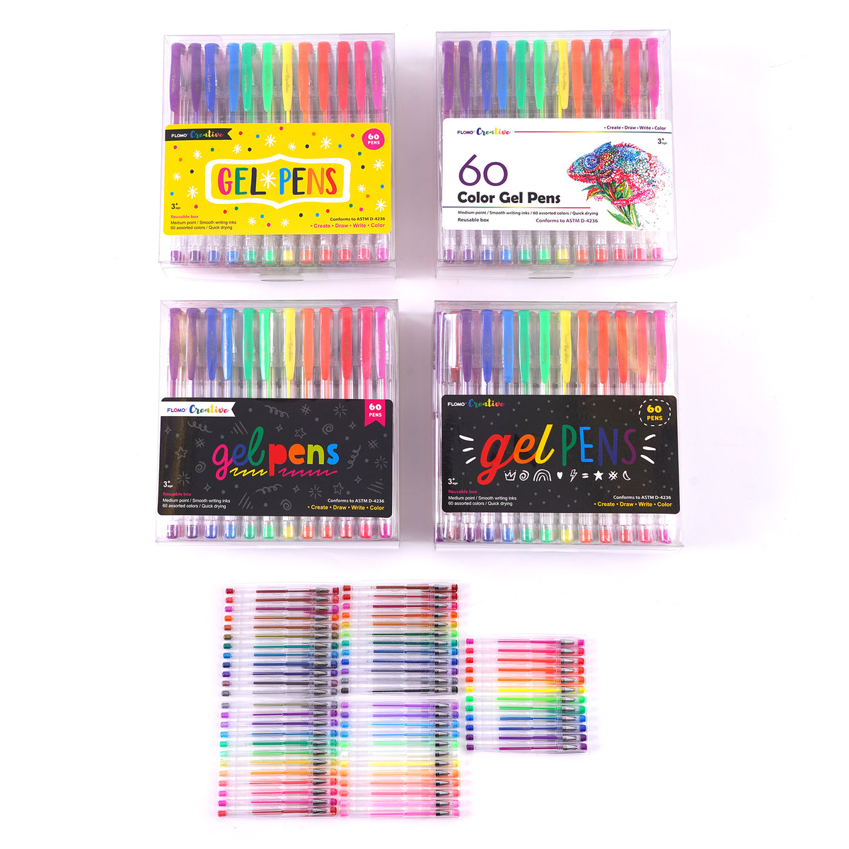 Assorted Gel Pens, 12 Pack  Gel pens, Gel pens set, Gel pens coloring