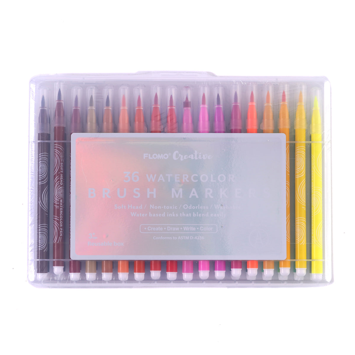 Mokeelo 806 Fiber Soft Head Watercolor Pen/brush/marker Washable  12/18/24/36 Colors Smooth/flexible Art Drawing Watercolor Brush - Crayons/ water-color Pens - AliExpress