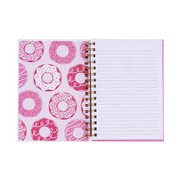 100 Sheet Hard Cover Journal Donuts/Geometric, Hot Stamp, 8.5"X6", 2 Designs