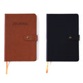 128 Sht/256 Page Soft Pu Leather Cover Journal, 5.5"W X 8"L, Light Brown/Black 2 Designs