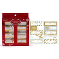 240Ct Christmas Boxed Gold Metallics Gift Tags With Hot Stamping