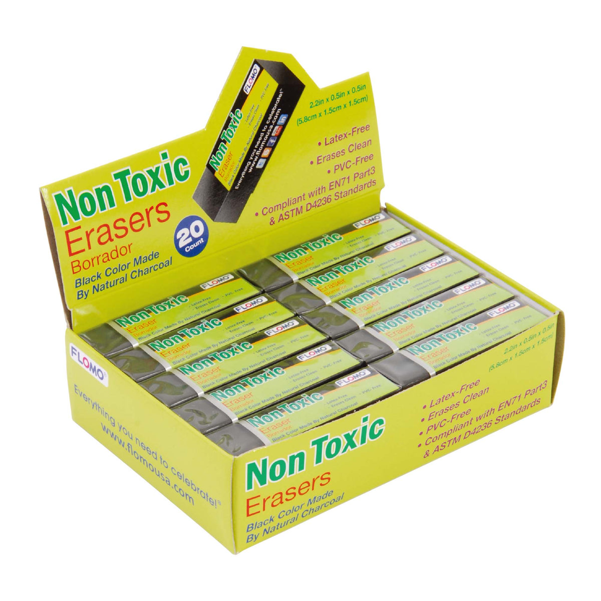 FABER-CASTELL 20 Art Erasers Non-Toxic Eraser 