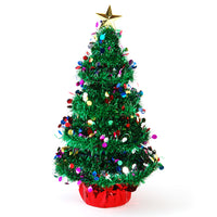 17.5" Christmas 3D Tinsel Tree