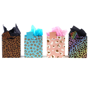 Medium Leopard Party Printed Bag, 4 Designs