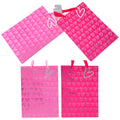 2Pk Extra Large Gift Bags Hot Stamp On Matte - Happy Hearts, 2 Colors