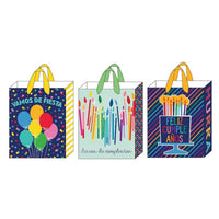 Large Birthday Spanish Fiesta Hot Stamp/Glitter Bags, 3 Designs