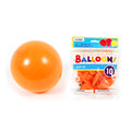 10 paquetes de globos de color naranja de 12 pulgadas.