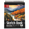 100 Sheet River Through The Mountains Sketch Book 8" X 10"