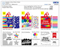 3Pk M/L/E Birthday Bag W/Hot Stamp, Primary Party, 3 Designs
