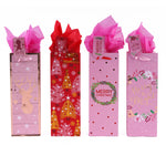 Bottle Pink Christmas Hot Stamp Bag, 4 Designs