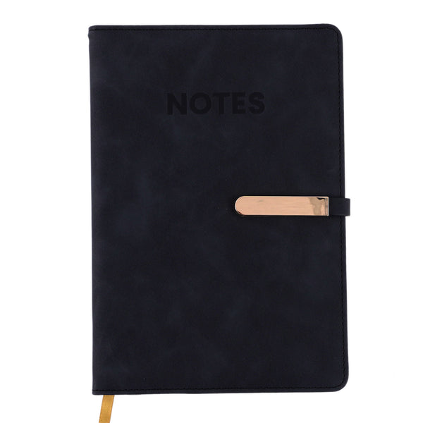 128Sht Pu Journal W/Metal Bar Magnetic Closure, Notes, 8.25" X 5.6875"