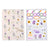 160Sht/320Pg Bookbound Journal W/Hot Stamp,2Sht Stickers, Religious Wildflower, 8.5"Lx6"W