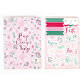 160Sht/320Pg Bookbound Journal W/Hot Stamp,2Sht Stickers, 8.5"Lx6"W