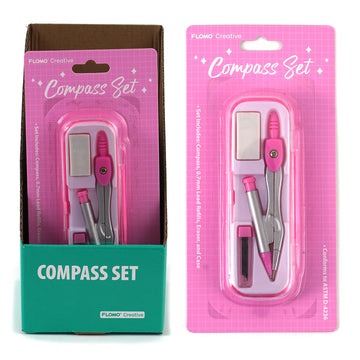 Metal Compass Set, Pink
