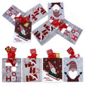 3Pk Large Ho Ho Gnomes Christmas Glitter/Hot Stamp Bag, 4 Designs