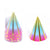 8Pk 3" Rainbow Mini Hat Con Estampado Caliente