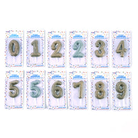 Velas de Cumpleaños de 2.75" 1Pk - Surtido de Números de Purpurina