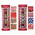 4Pk Cmas Party Roll Wrap Set,Holo/Metallic/2Xprinted,Ea 30"X120"/25 Sqft, W/Bow,Ribbon,Card