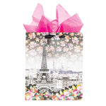 Icoloris Grande (Large) Meet Me In Paris Printed On Iridescent Paper Gift Bag, 1 Design