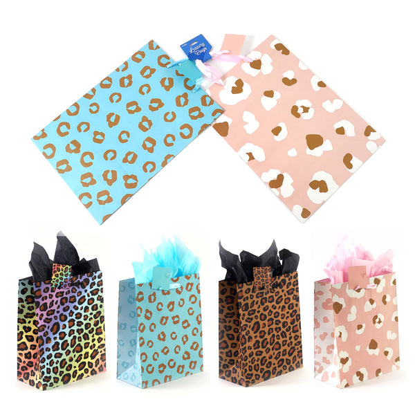 2Pk Extra Large Leopard Party Printed Bag, 4 Designs