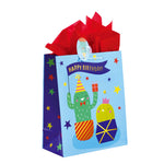 Cumpleaños-Mediana fiesta del cactus de piña Bolsa de impresión, 4 diseños