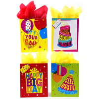 Bolsa impresa de sorpresa para pastel de cumpleaños, 4 diseños