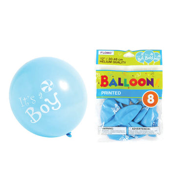 8Pack, 12" "Es un niño" Globos impresos