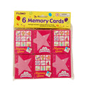 Paquete de 6 tarjetas de memoria de niña de cumpleaños