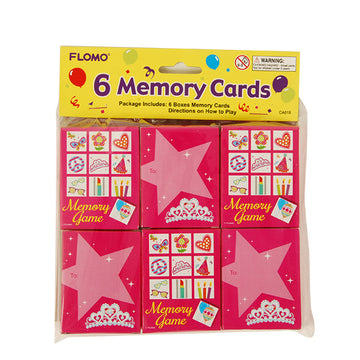 Paquete de 6 tarjetas de memoria de niña de cumpleaños