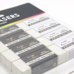 8Ct Erasers, 2 Assortments