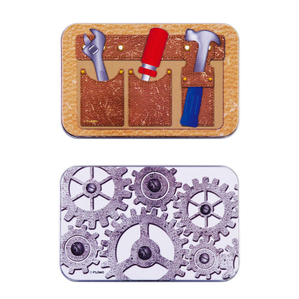 Porta tarjetas de regalo de estaño 4.4" X 2.8" X 0.6", 2 diseños