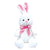Conejo de Pascua 10" Surtido de felpa rizada, 2 colores