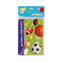 8Pcs 6"X4" Sports Invitation Card With Envelopes