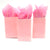 Bolsa de regalo de color rosa pastel medio estrecho