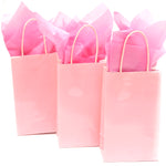 Bolsa de regalo de color rosa pastel medio estrecho