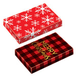 Cajas de regalo plegables de 10Pk Multi-Size Feliz Navidad, 5 Pequeñas/3 Medianas/2 Grandes, 10 Diseños