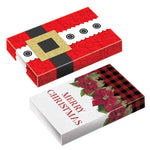 Cajas de regalo plegables de 10Pk Multi-Size Feliz Navidad, 5 Pequeñas/3 Medianas/2 Grandes, 10 Diseños