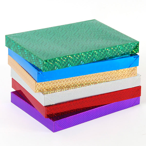 Pequeñas cajas de regalo holográficas, 4Pk, 6 colores