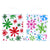 Bolsa de regalo impresa de copos de nieve de color euro-medio, 2 diseños