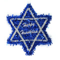 20" Decoración de oropel de Hanukkah