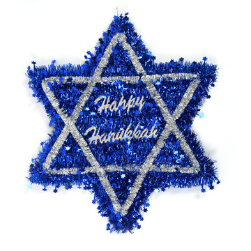 20" Decoración de oropel de Hanukkah