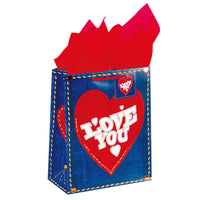 Bolsa de Regalo de Sello Caliente de San Valentín Mate de gran tamaño 4 Diseños
