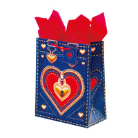 Bolsa de Regalo de Sello Caliente de San Valentín Mate de gran tamaño 4 Diseños