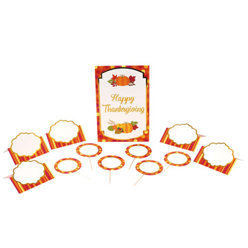 12Pc Harvest Decorating Kit With Hot Stamping, 2 Designs