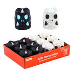 2.75" Halloween Led Color Changing Skeleton In Pdq, 2 Surtidos