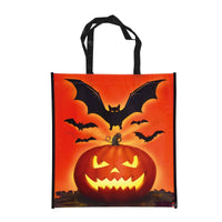 14.25" X 15.5" Bolsas de Halloween impresas sin tejer con laminación, 2 diseños