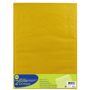 10" X 13" 2Pcs Sobres de burbujas de Kraft