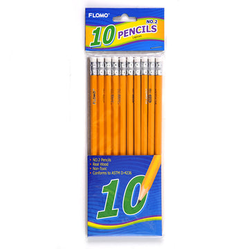 Lápices amarillos de 10Ct No.2