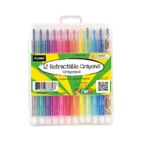 Juego de lápices de colores retráctiles de 12Ct 6.5".