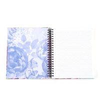 140Sht/280Pge Mega Spiral Hard Cover H/Stamp Notebk,Beach/Bloom, 11.25"X9.25", 2 Designs